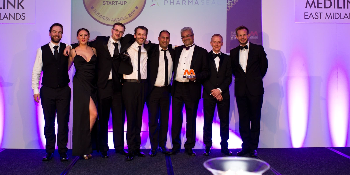 PHARMASEAL Scoops its First Industry Award as Best Start-Up of the Year At Medilink East Midlands Business Awards 2019
